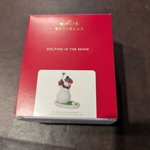 Hallmark Keepsake 'Golfing in the Snow' Figurine